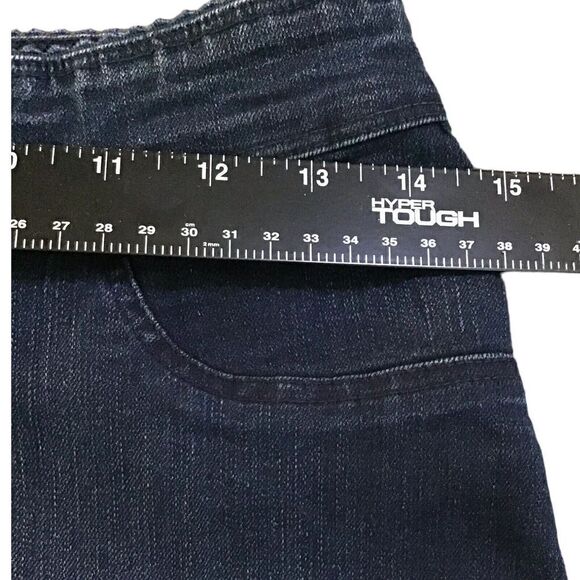 Mesmerize Women’s Dark Blue Slim Jeans Size 8 Zipper Front - Picture 3 of 6